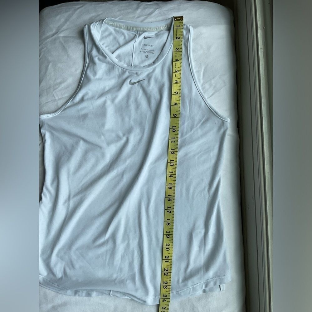 Nike Womens Dri Fit‎ Classic Fit White Tank Top Size Small - Picture 8 of 10